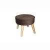 Ore Furniture HB4663 13.5 in. Brown Suede Mid-century Foot Stool -Kitchen & Dining Furniture Sales Store Unbeatablesale20Inc ORE2683xx650xxd17afc