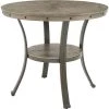 Powell D1283B20CT 42 in. Franklin Round Counter Height Pub Table; Pewter Grey -Kitchen & Dining Furniture Sales Store Unbeatablesale20Inc POWL5197xx650xx78bb9c
