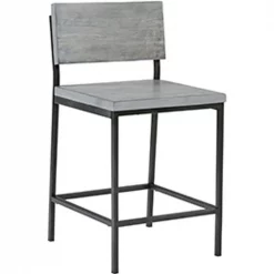 Progressive Furniture A103-42G Game Room Wood & Metal Bar Stool; Gray
