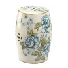 Accent Plus 10019059 Antique Floral Garden Stool