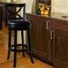 Lavish Home 75-PB29B Swivel Wood Bar Stool with Back; Black -Kitchen & Dining Furniture Sales Store Unbeatablesale20Inc TRDMR50440xx650xx07faa4
