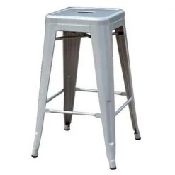 Sunjoy Group International 239072 27 in. Metal Barstool; Silver