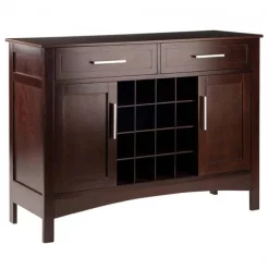 Winsome Wood 40543 Gordon Buffet Cabinet & Sideboard Cappuccino Finish