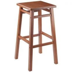 Winsome Wood 33137 29 in. Carter Bar Stool - Teak