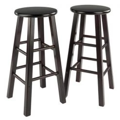 Winsome Trading 92270 Element Bar Stools Set; Espresso - 2 Piece