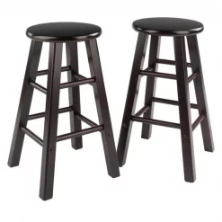 Winsome Trading 92274 Element Counter Stools Set; Espresso - 2 Piece
