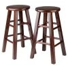 Winsome Trading 94274 Element Counter Stools Set; Walnut - 2 Piece