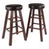 Winsome Trading 94277 Maria Cushioned Counter Stool Set; Espresso & Walnut - 2 Piece -Kitchen & Dining Furniture Sales Store Unbeatablesale20Inc WNSM1777xx650xxcd26a1
