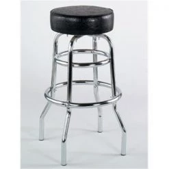 Alston Quality 4201-30-BLK Double Ring Bar Stool Black