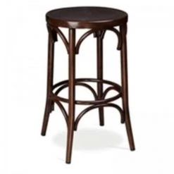 Alston Quality AC3000-24 Backless Bentwood Look Aluminum Stool