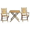 Bamboo54 5453 3 Piece Bistro Set with Square Bamboo Table -Kitchen & Dining Furniture Sales Store Unbeatablesale20Inc bmboo092xx650xx3885d5