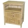 Bamboo54 5478 Natural Bamboo Table-Stand with 2 Drawers -Kitchen & Dining Furniture Sales Store Unbeatablesale20Inc bmboo103xx650xx6c5553