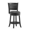 Boraam Industries Inc Boraam 45824 Augusta 24 Inch Fixed Seat Counter Stool - Black Finish