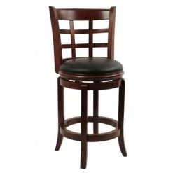 Boraam 41224 24 in. Kyoto Swivel Stool - Light Cherry