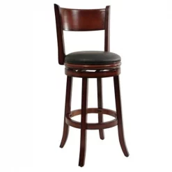 Boraam 48129 29 in. Palmetto Swivel Stool - Brandy