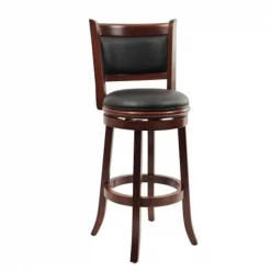 Boraam 49829 29 in. Augusta Swivel Stool - Lt. Cherry