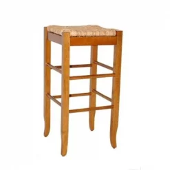 Boraam Industries Inc Boraam Industries 94129 29 in. SQ Rush Stool; Oak