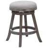 Boraam Industries Inc Boraam Industries 76424 24 in. Sheldon Counter Stool; Driftwood Gray Wire-brush and Oatmeal
