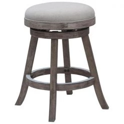 Boraam Industries Inc Boraam Industries 76424 24 in. Sheldon Counter Stool; Driftwood Gray Wire-brush and Oatmeal