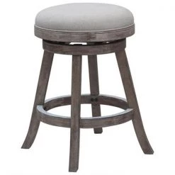 Boraam Industries Inc Boraam Industries 76329 29 in. Sheldon Barstool; Driftwood Gray Wire-brush and Ivory
