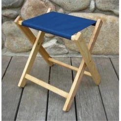 Blue Ridge Chair Works FSCH04WR Folding Stool - Red
