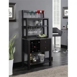 Overtime Serving Bar; Black & Brown