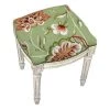 123 Creations C909GWFS Jacobean-Green Needlepoint Stool