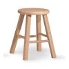 Fine-Line Round top stool - 24 in. sh Unfiinished