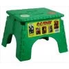 B&R PLASTICS 1016G Ez Foldz Step Stool; Green