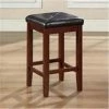 Geared2Golf Crosley Furniture Upholstered Square Seat Bar Stool in Vintage Mahogany Finish with 24 Inch Seat Height. -Kitchen & Dining Furniture Sales Store Unbeatablesale20Inc mdmc038xx650xx3d062f