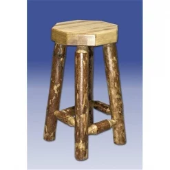 Montana Woodworks MWGCBN Glacier Country Backless Barstool