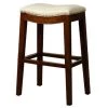 New Pacific Direct 358631B-3050 Elmo Bonded Leather Bar Stool; Ivory