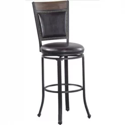 Powell 15D2020BS Franklin Swivel Bar Stool; Oak