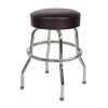 Richardson Seating Corp 1950BLK-24 1950- 24 in. Floridian Swivel Counter Stool; Black - Chrome -Kitchen & Dining Furniture Sales Store Unbeatablesale20Inc rdsc005xx650xx35277f