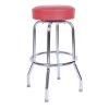 Richardson Seating Corp 1950RED 1950- 30 in. Floridian Swivel Bar Stool; Red - Chrome -Kitchen & Dining Furniture Sales Store Unbeatablesale20Inc rdsc007xx650xx674eef