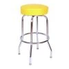 Richardson Seating Corp 1950YEL 1950- 30 in. Floridian Swivel Bar Stool; Yellow - Chrome -Kitchen & Dining Furniture Sales Store Unbeatablesale20Inc rdsc012xx650xx30c356