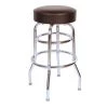 Richardson Seating Corp 1952BLK 1952- 30 in. Floridian Swivel Bar Stool; Black - Chrome