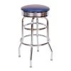 Richardson Seating Corp 1971BLU 1971- 30 in. Floridian Swivel Bar Stool; Blue - Chrome -Kitchen & Dining Furniture Sales Store Unbeatablesale20Inc rdsc022xx650xxa5338e
