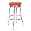 Richardson Seating Corp 19715RED 19715- 30 in. Floridian Swivel Bar Stool; Red - Chrome -Kitchen & Dining Furniture Sales Store Unbeatablesale20Inc rdsc027xx650xx66193b