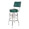 Richardson Seating Corp 1958GRN 1958- 30 in. Floridian Swivel Bar Stool; Green; - Chrome - Green -Kitchen & Dining Furniture Sales Store Unbeatablesale20Inc rdsc053xx650xxb0d298