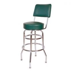 Richardson Seating Corp 1958GRN 1958- 30 in. Floridian Swivel Bar Stool; Green; - Chrome - Green