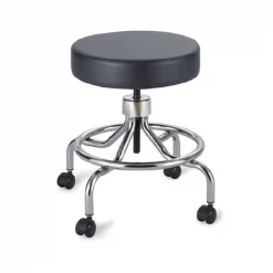 Safco Products Safco 3432BL Lab Stool-Manual Low Base in Black