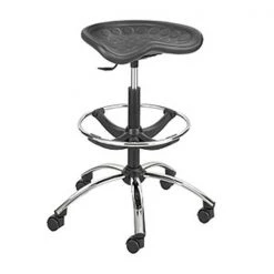 Safco Products Safco 6660BL - SitStar Stool With Chrome Base - Black