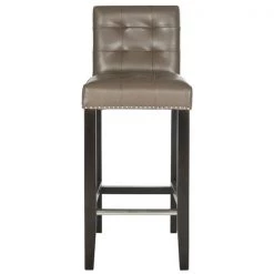 Safavieh MCR4505E Thompson Barstool; Clay - 40.6 x 20.1 x 16.7 in.