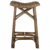 Safavieh SEA7011A Ramiro Stool; Natural Brown - 27.6 x 14.3 x 18.1 in. -Kitchen & Dining Furniture Sales Store Unbeatablesale20Inc sfvh71650xx650xxd35bd0