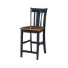 Whitewood Industries International Concepts S57-102 Dining Essentials Solid Wood Counter Height Stool - Black - Cherry
