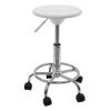 Studio Designs 13178 Studio Stool - White - Chrome