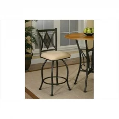 Sunset Trading 24" Dart Swivel Barstool (Set of 2)