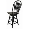 Sunset Trading 30" Swivel Barstool in Antique Black