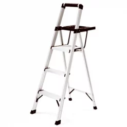 True Value Manufacturing True Value 205148 3 Step Aluminum Lightweight Step Stool; 250 lbs
